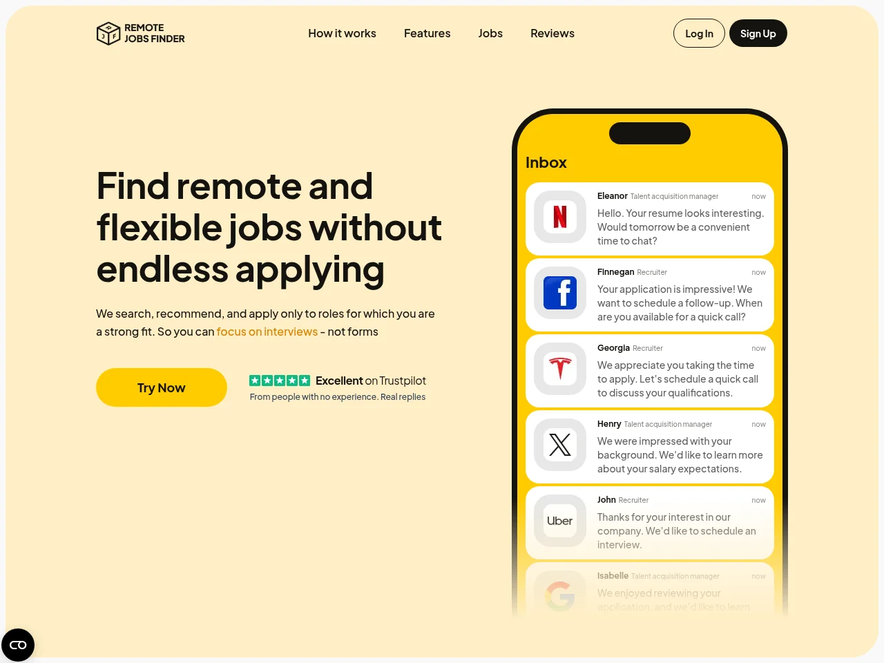 RemoteJobsFinder screenshot RemoteJobsFinder website screenshot