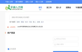 平湖人才网 screenshot preview