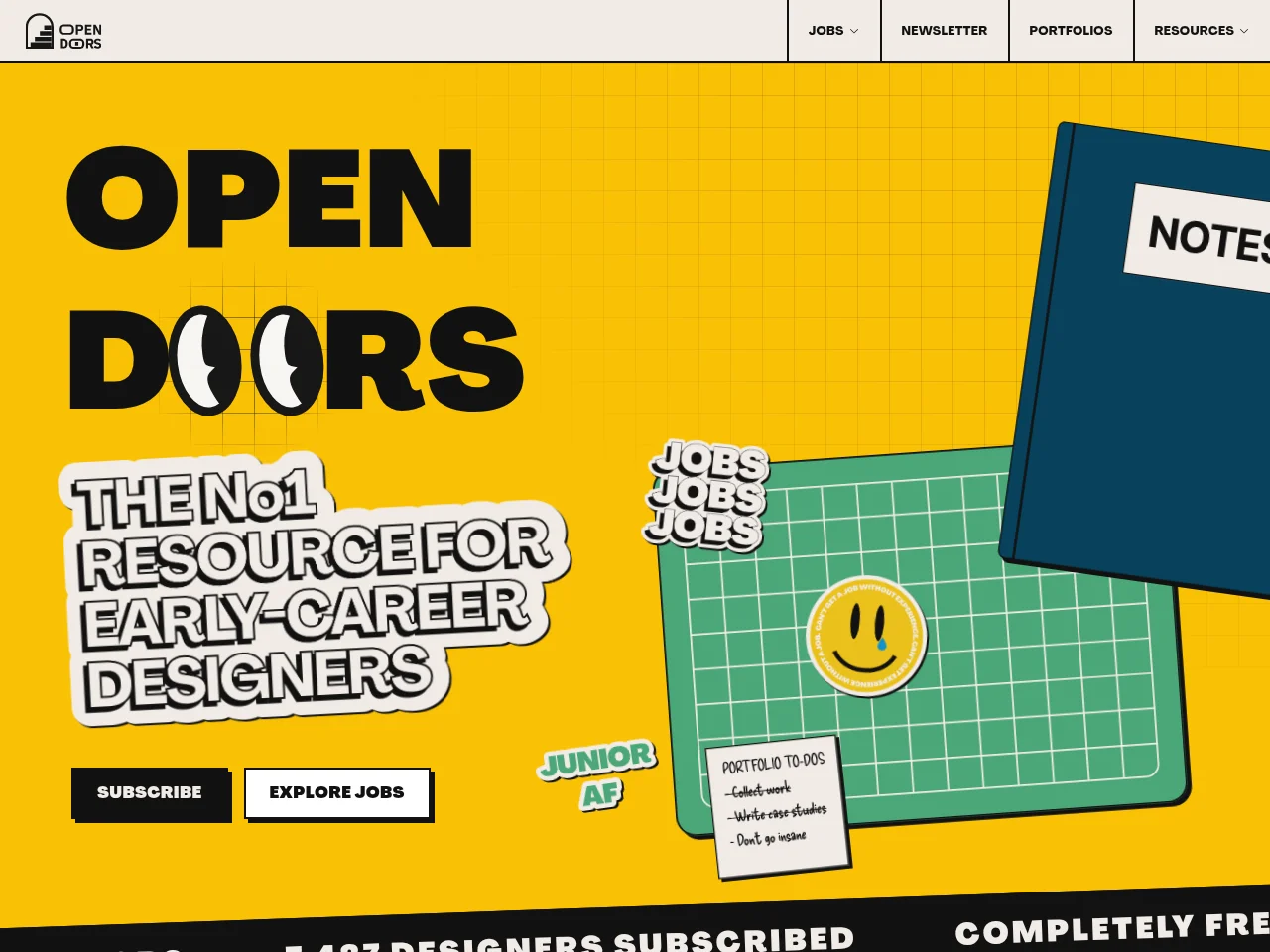 Open Doors Careers screenshot Open Doors Careers website screenshot