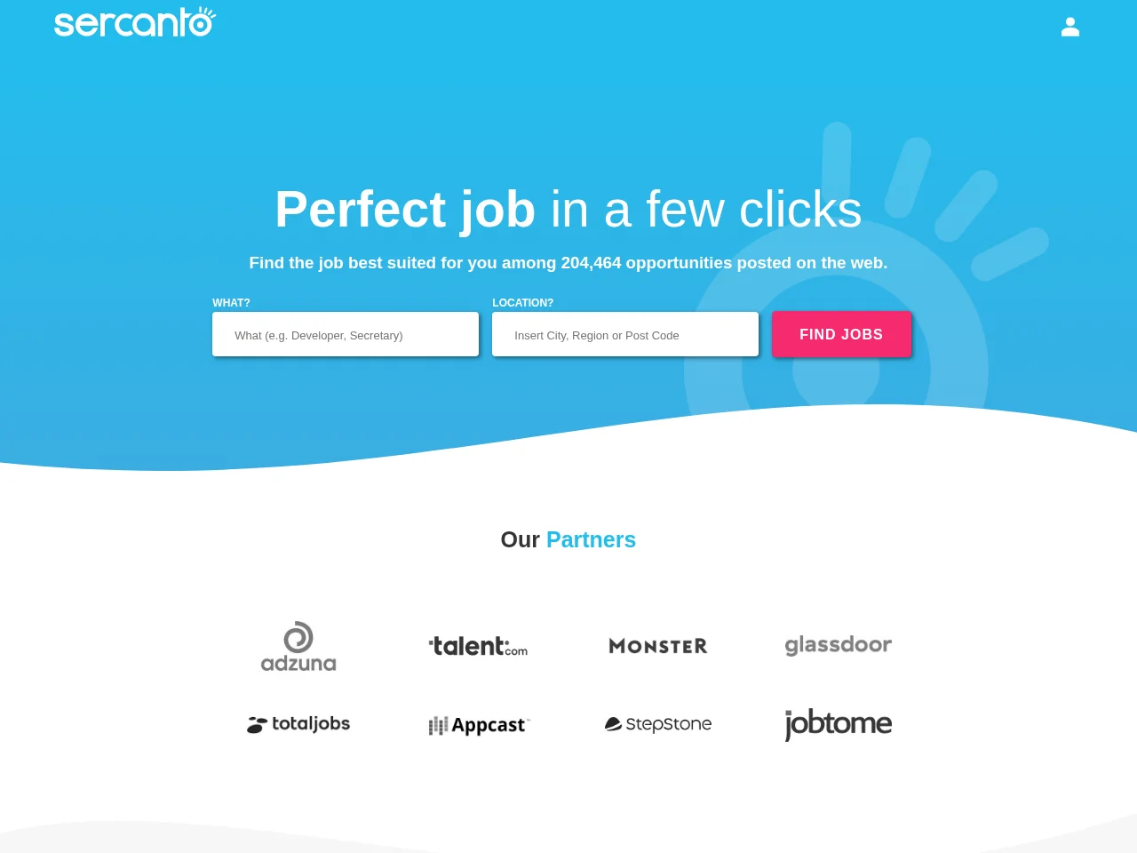 Sercanto website screenshot