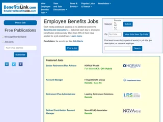 Employee Benefits Jobs screenshot preview