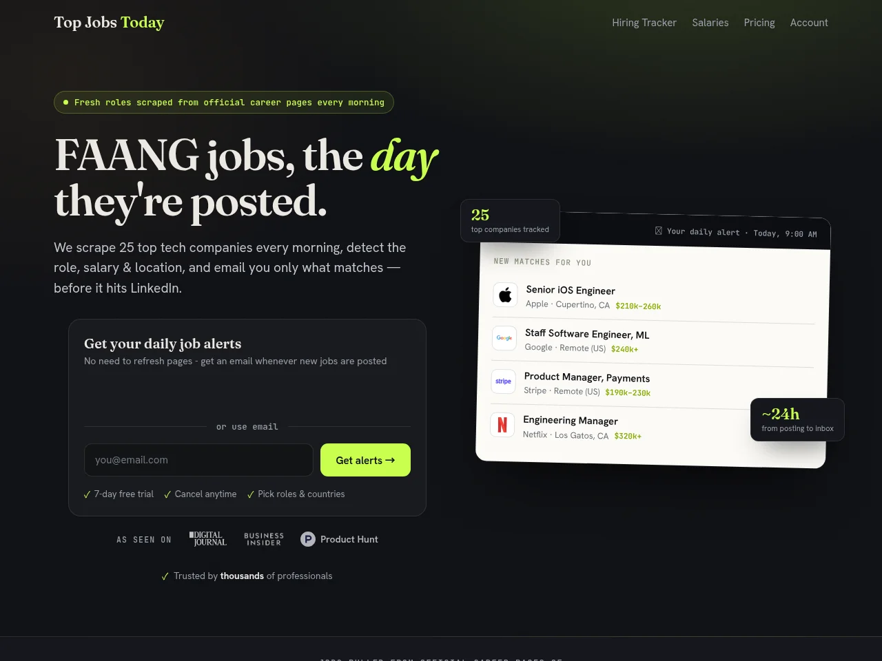 Top Jobs Today screenshot Top Jobs Today website screenshot