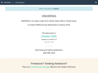 HNHIRING screenshot preview HNHIRING screenshot preview