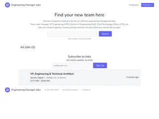 Engineering Manager Jobs screenshot preview Engineering Manager Jobs screenshot preview