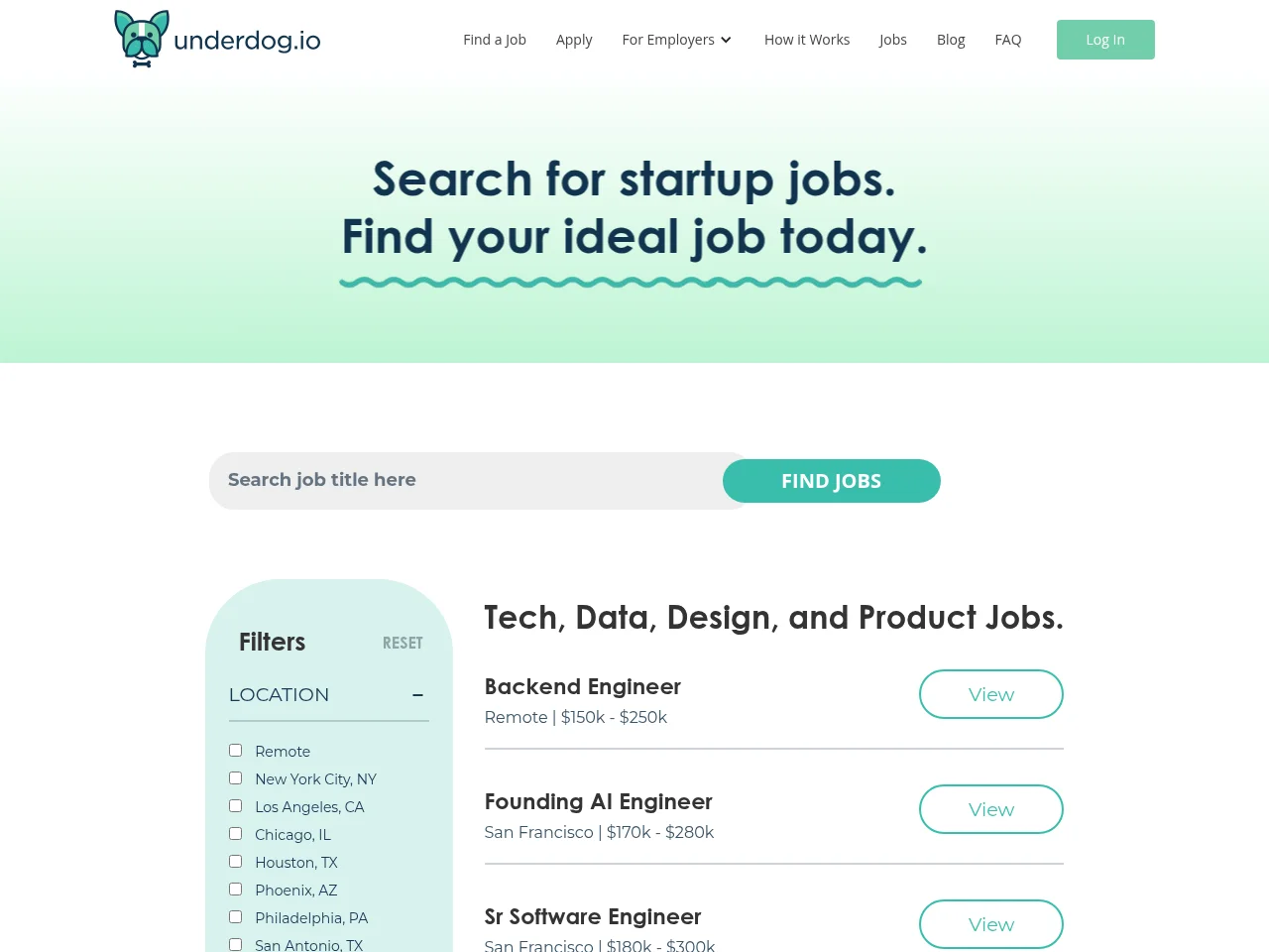 Underdog screenshot Underdog website screenshot