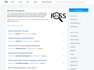 FOSS Jobs screenshot preview