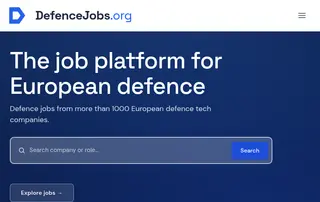 DefenceJobs platform preview DefenceJobs platform preview