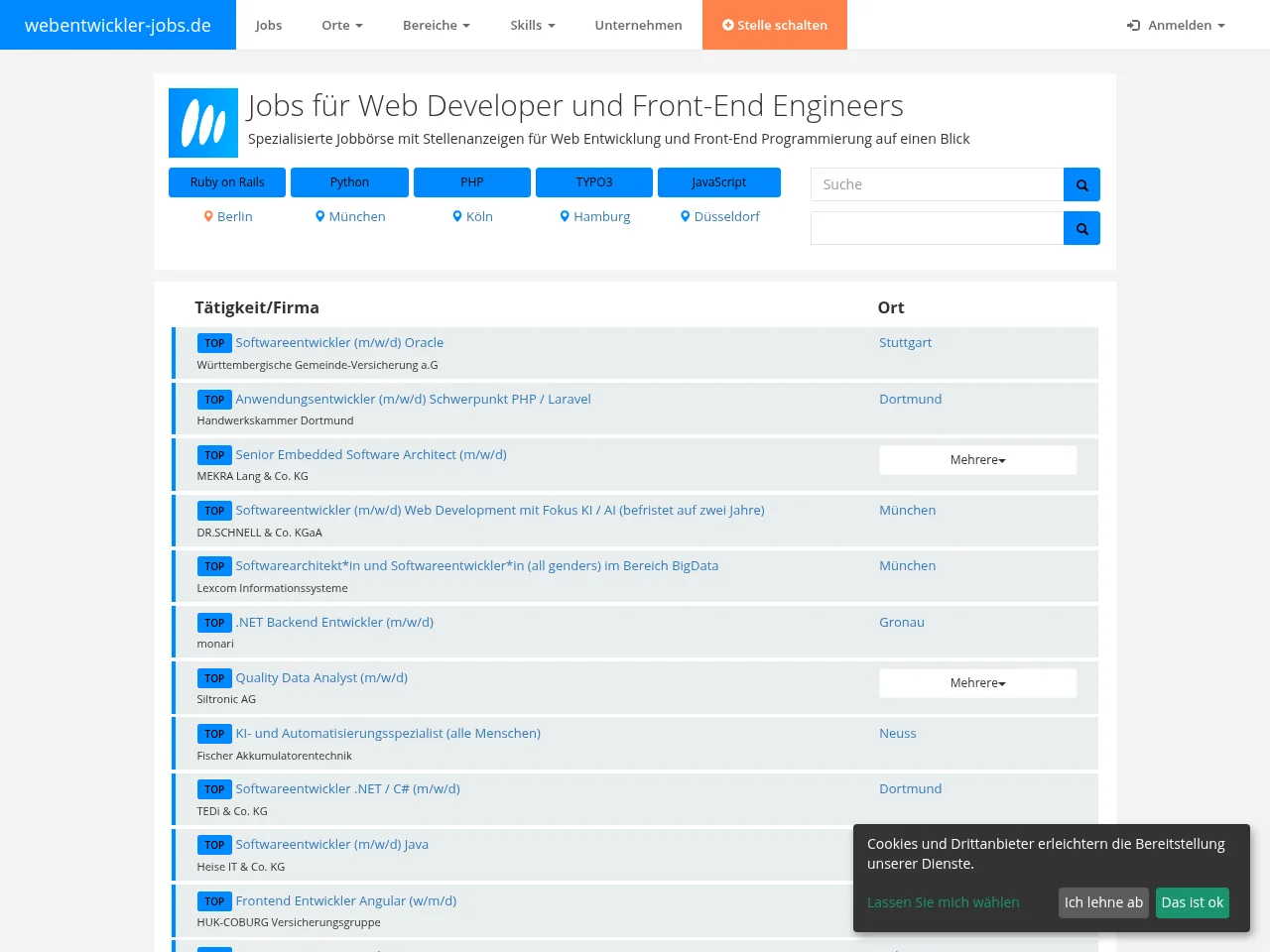webentwickler-jobs screenshot webentwickler-jobs website screenshot