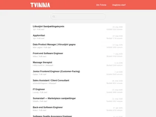Tvinna screenshot preview
