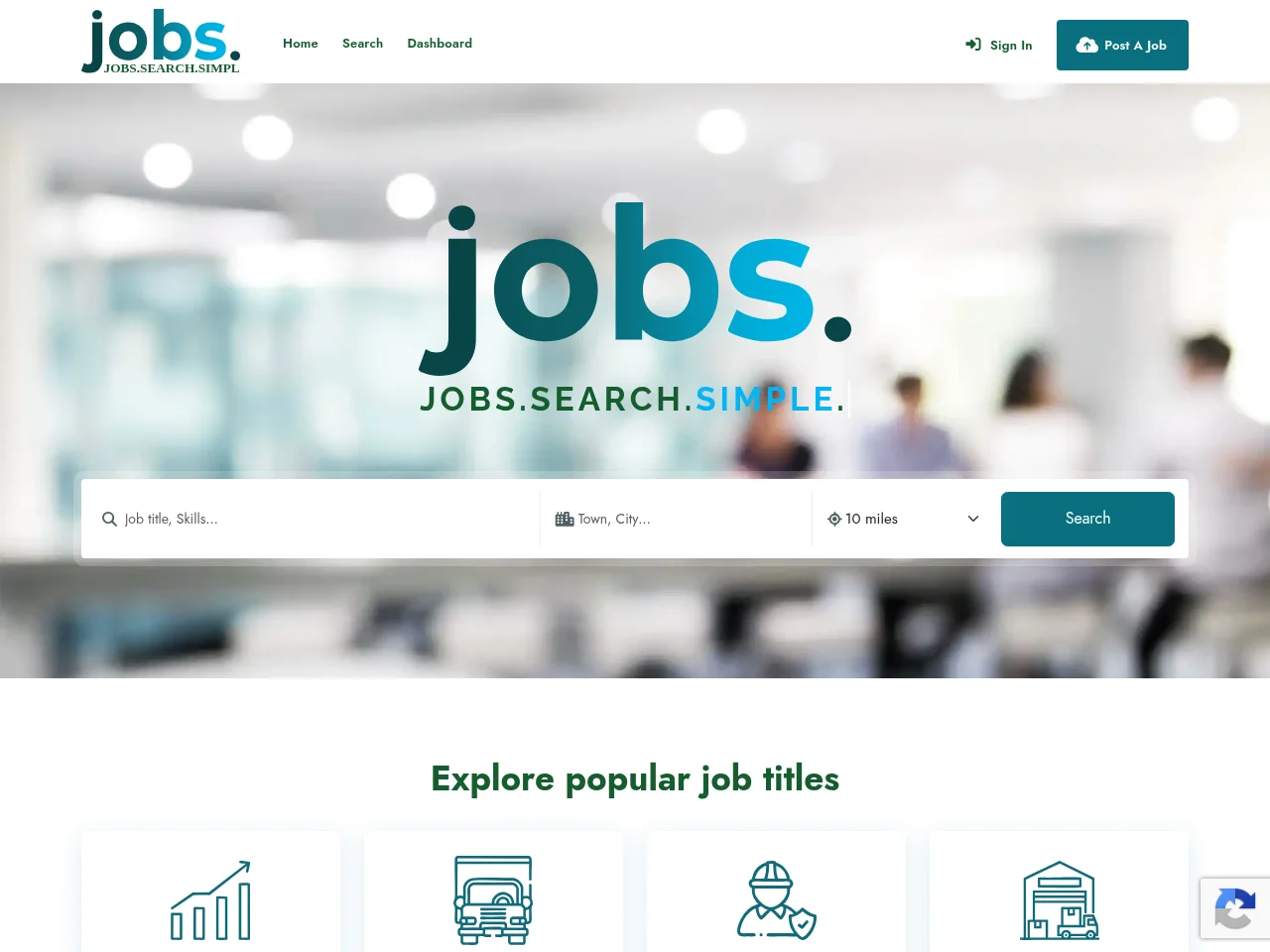 Jobs screenshot Jobs website screenshot