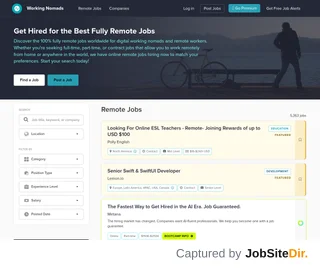 Working Nomads screenshot preview Working Nomads screenshot preview