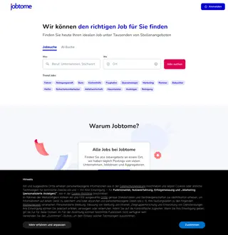 Jobtome screenshot preview