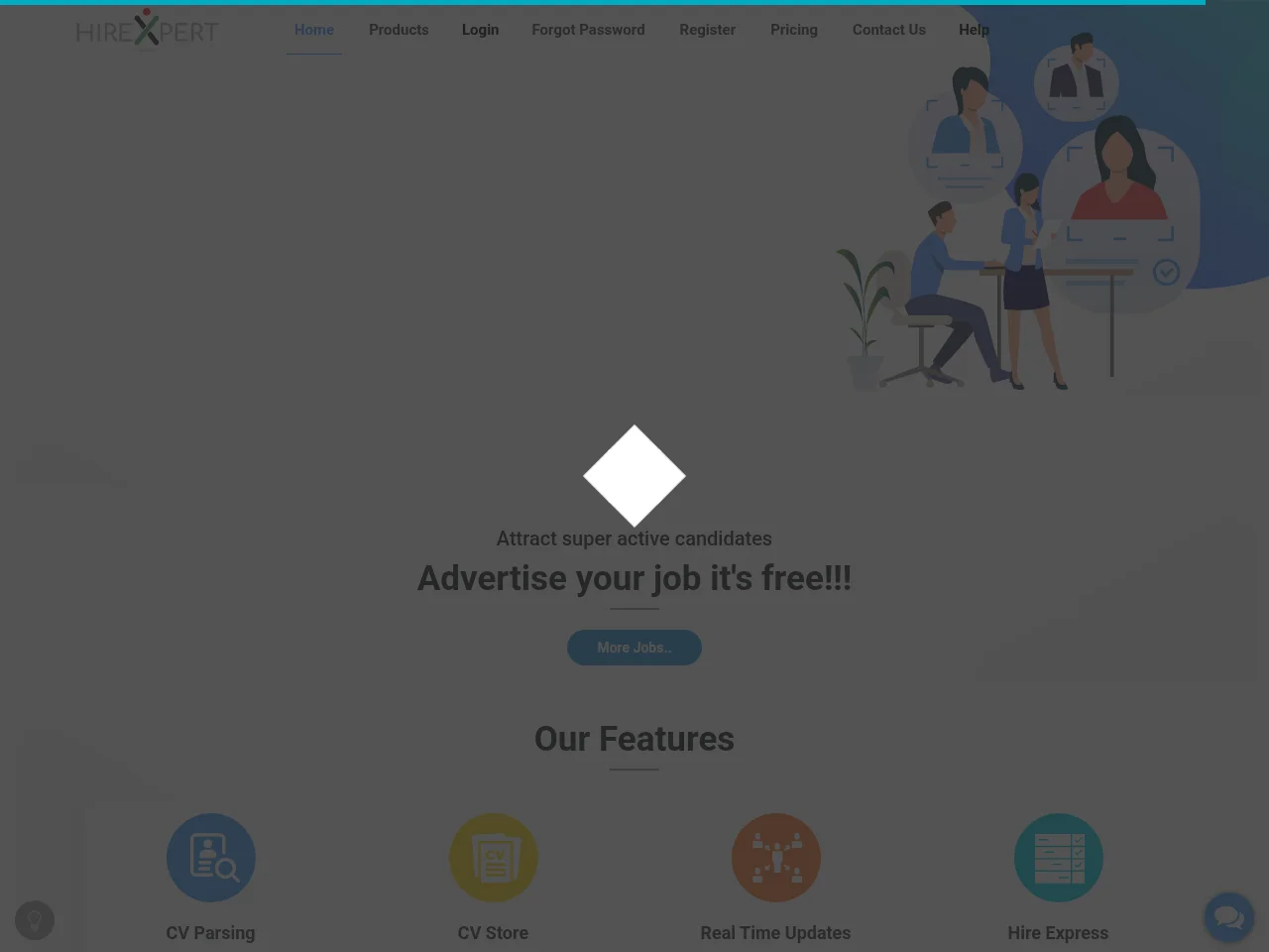 HireXpert screenshot HireXpert website screenshot