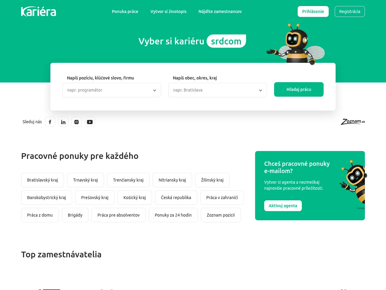 Kariera screenshot Kariera website screenshot