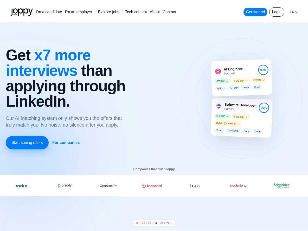 Joppy website screenshot