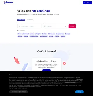 Jobtome screenshot preview