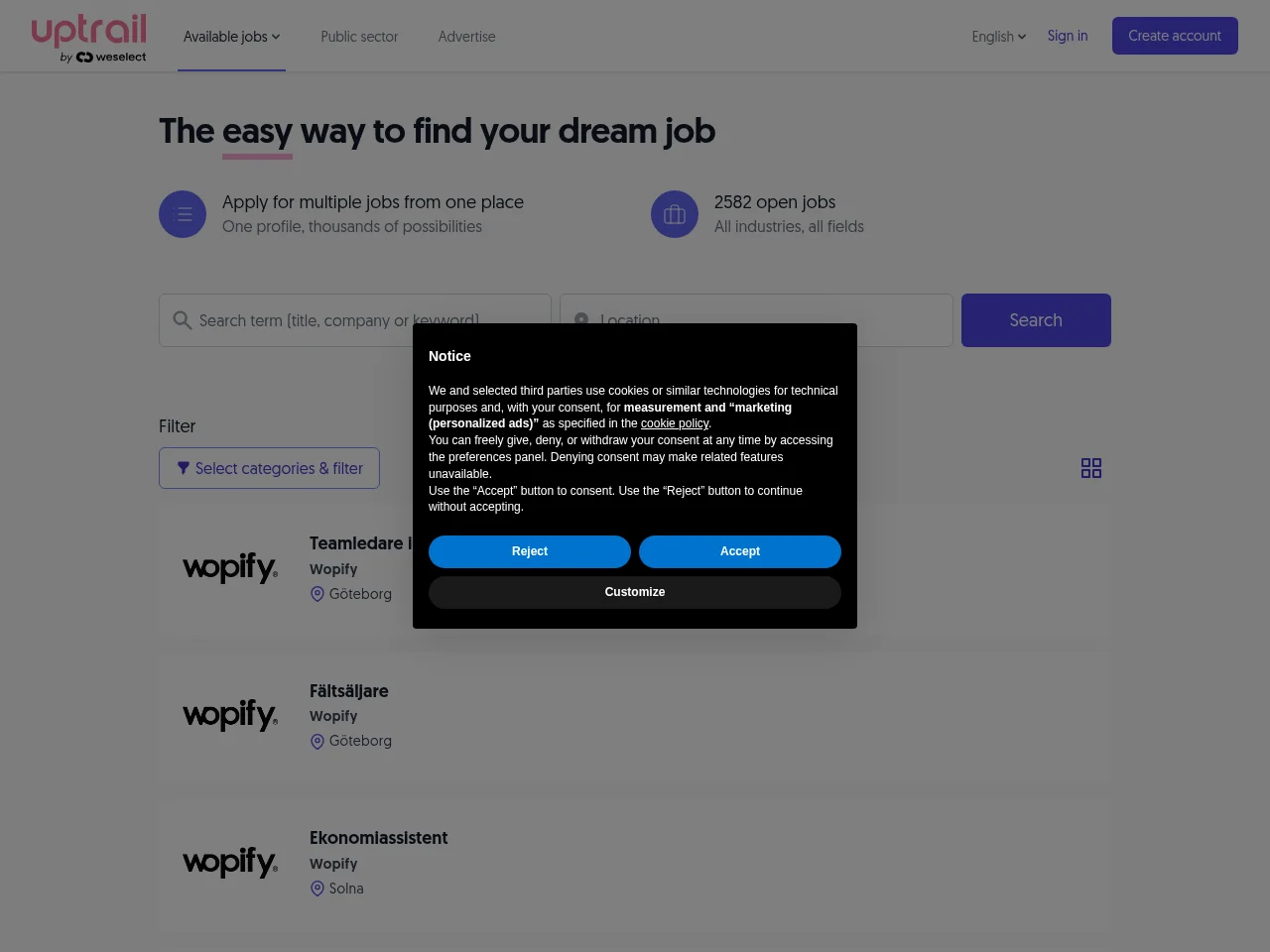 Uptrail website screenshot