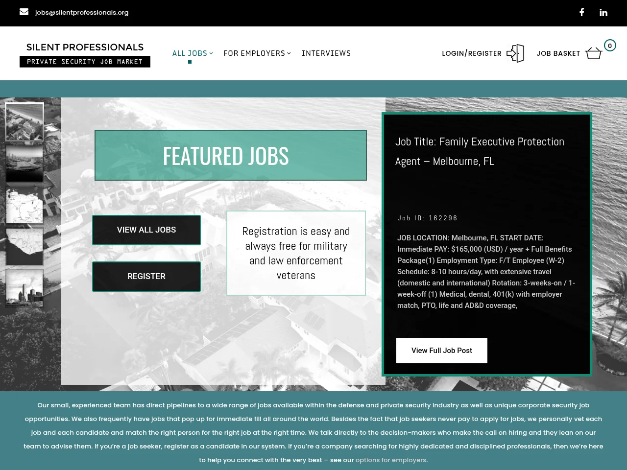 Silent Professionals screenshot Silent Professionals website screenshot