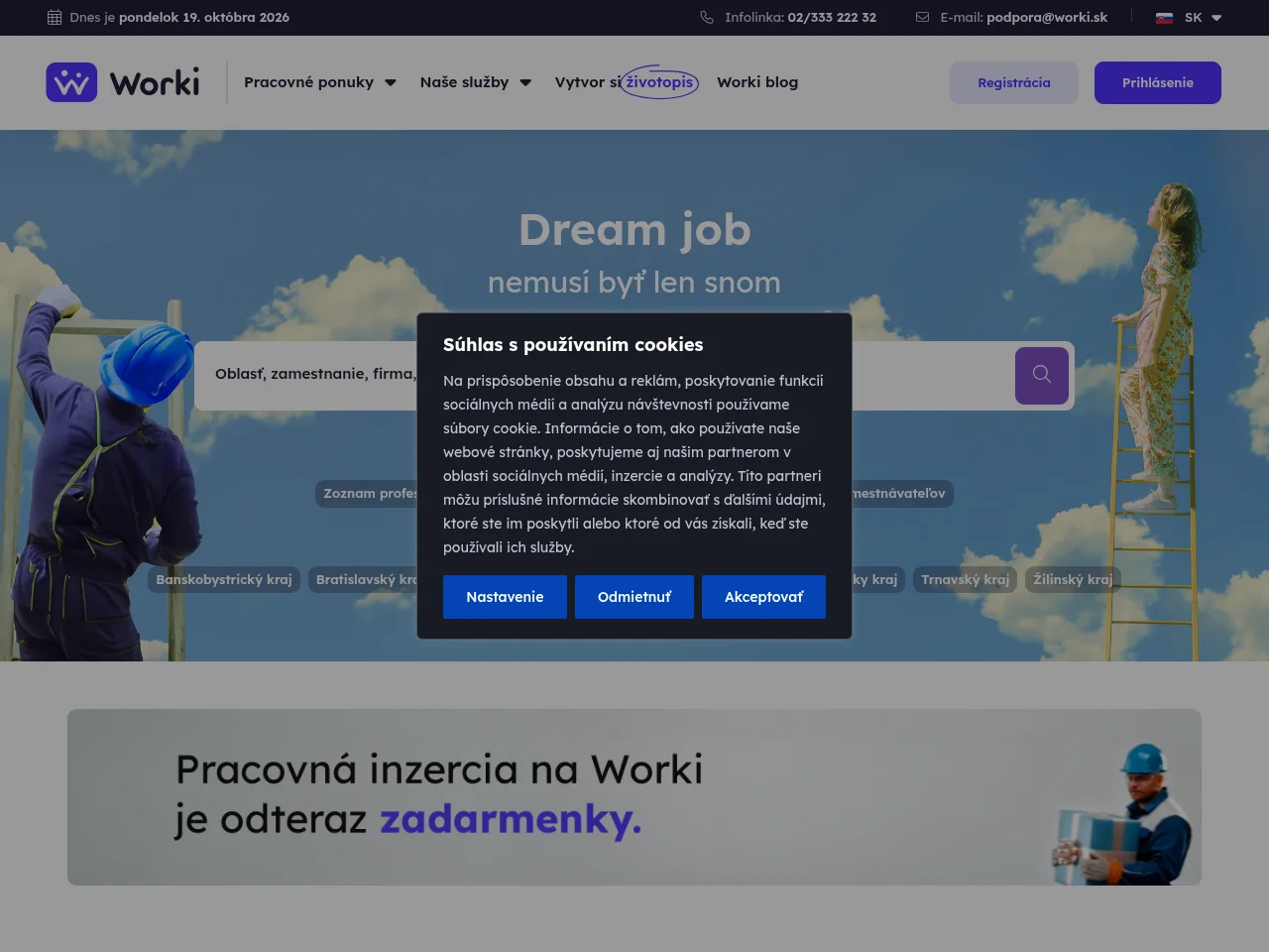 Worki screenshot Worki website screenshot