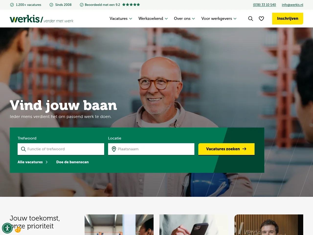 Werkis website screenshot
