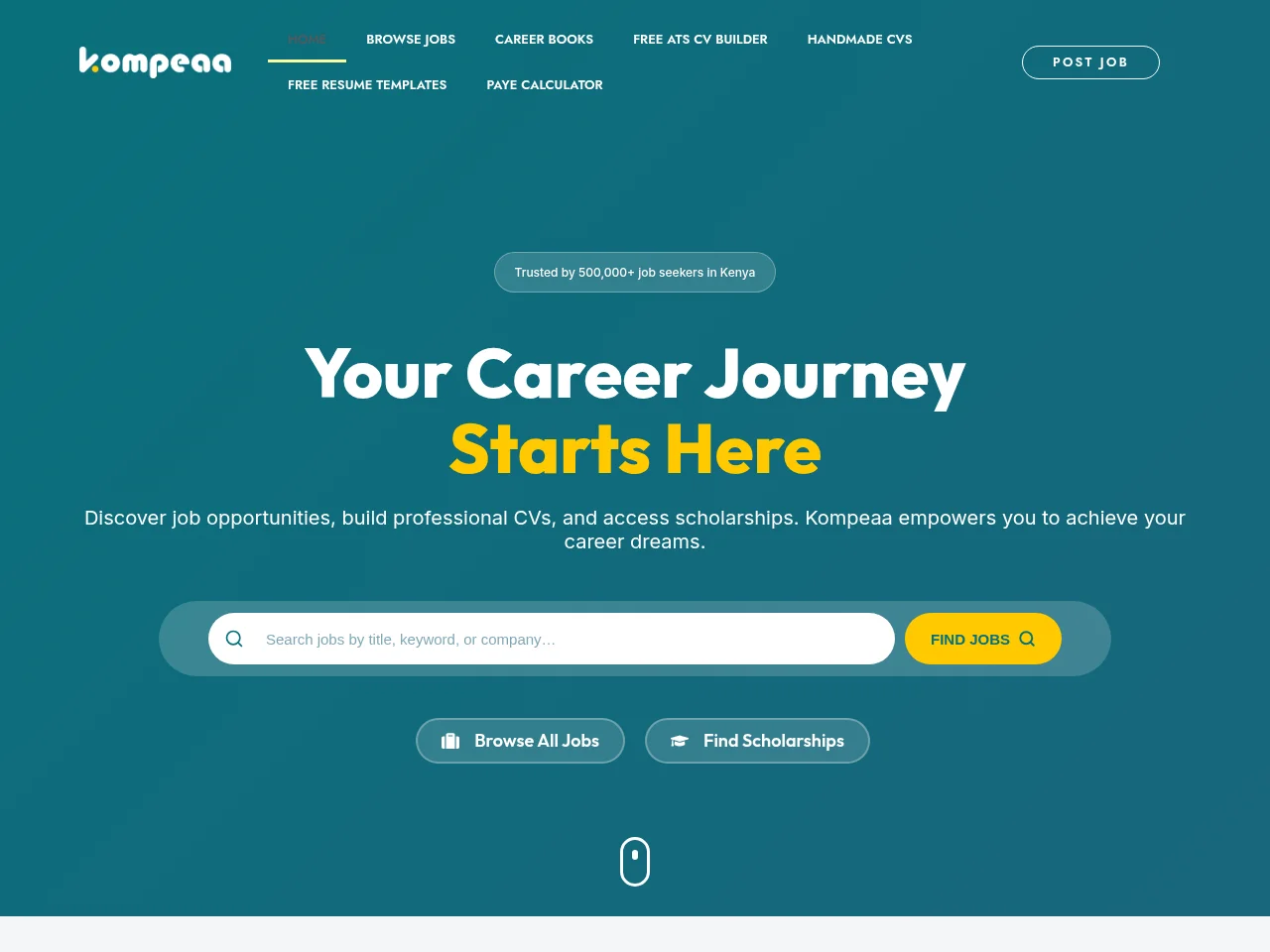 Kompeaa website screenshot