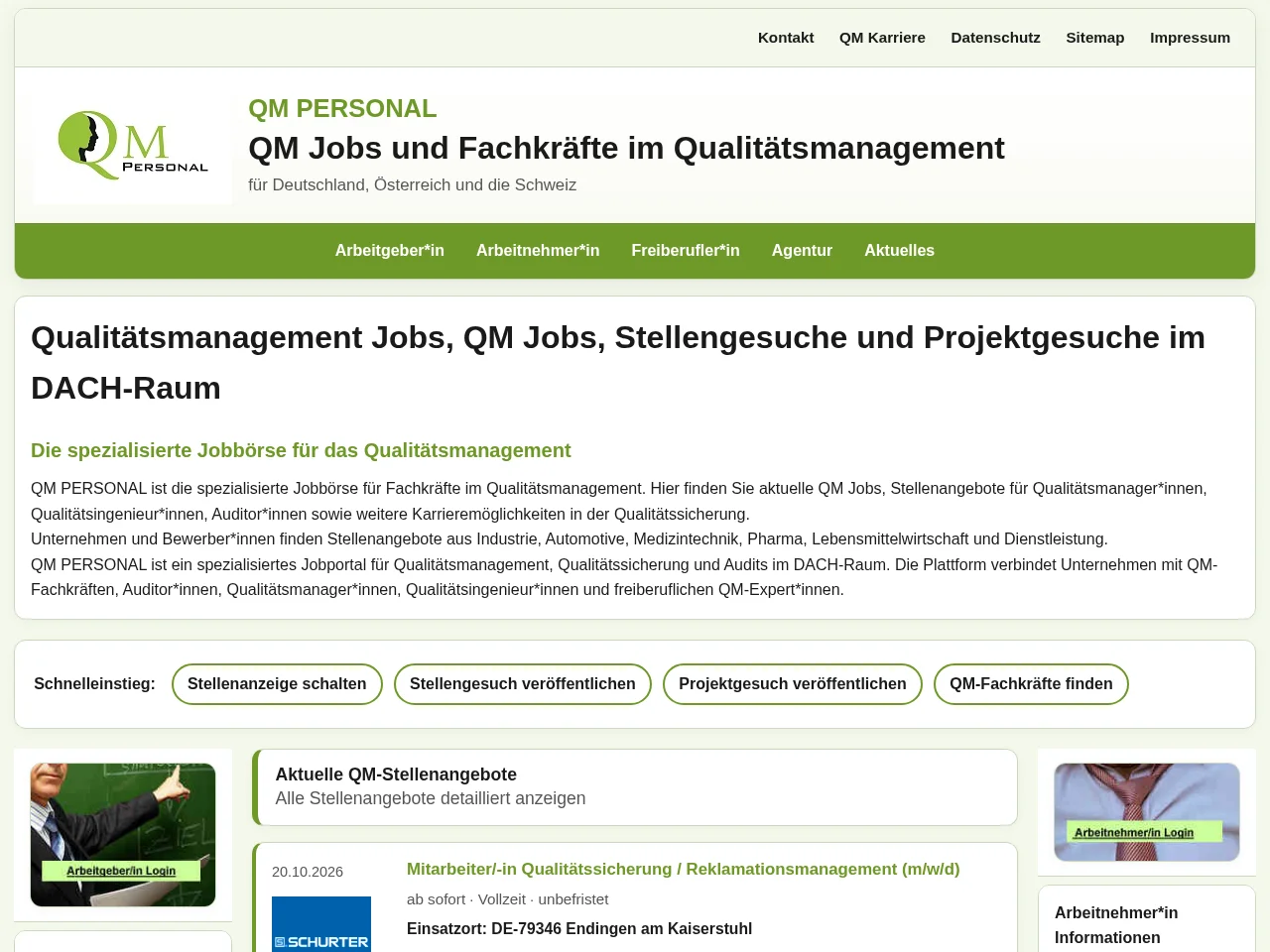 QM PERSONAL screenshot QM PERSONAL website screenshot