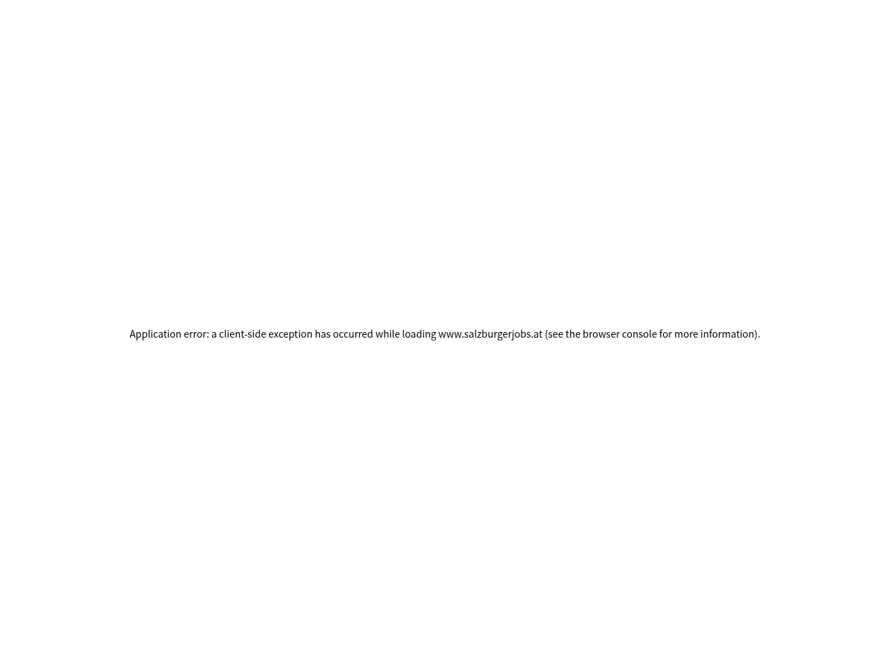 Salzburger Jobs website screenshot
