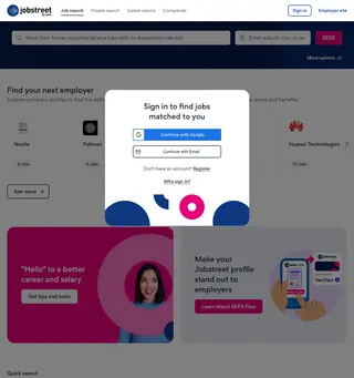 Jobstreet screenshot preview Jobstreet screenshot preview