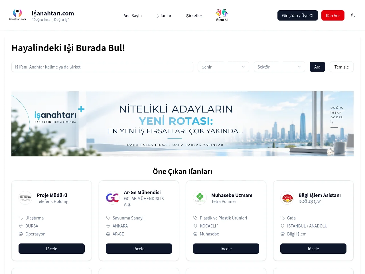 İş Anahtarı screenshot İş Anahtarı website screenshot