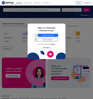 Jobstreet screenshot preview