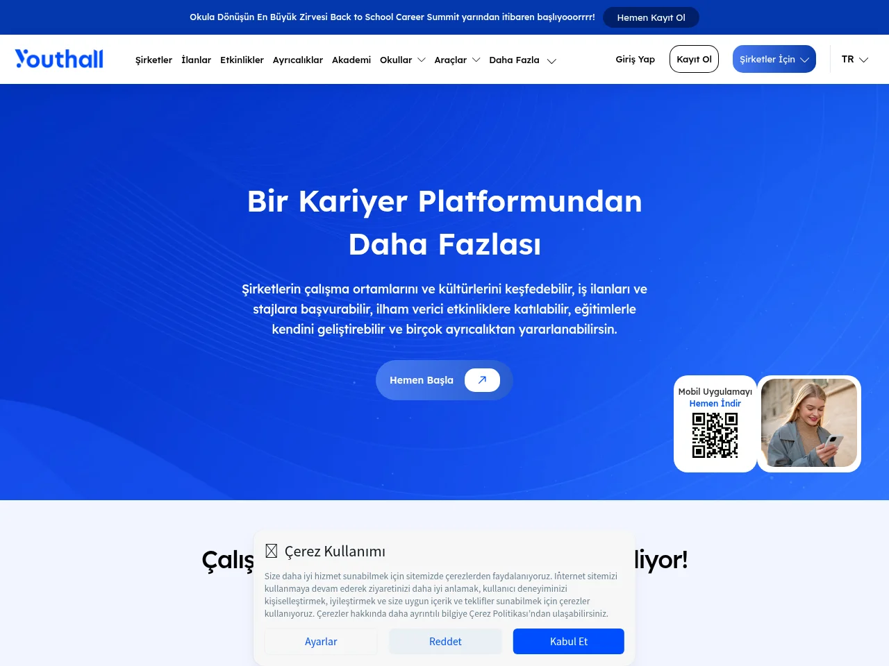 Youthall website screenshot