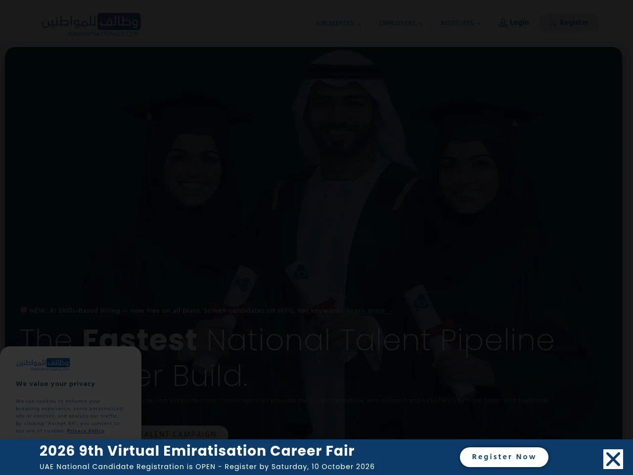 JobsForNationals screenshot JobsForNationals website screenshot