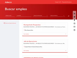 Adecco Job Board screenshot preview Adecco Job Board screenshot preview