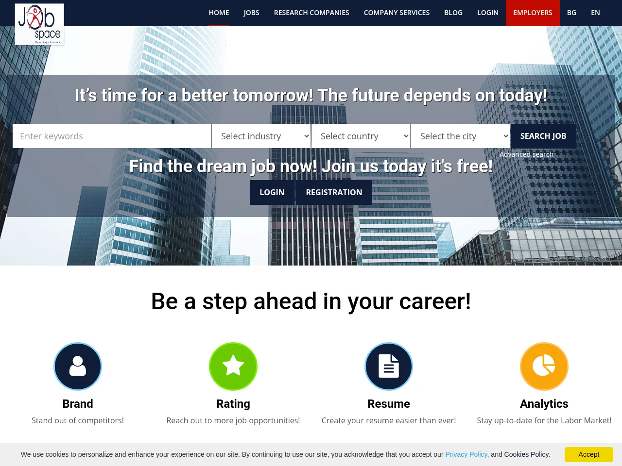 JobSpace screenshot JobSpace website screenshot