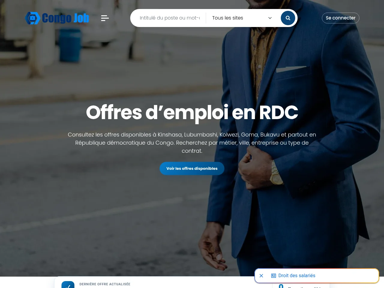 CongoJob website screenshot