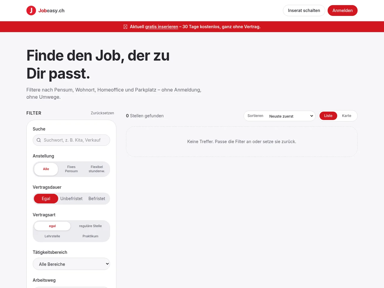 jobeasy website screenshot