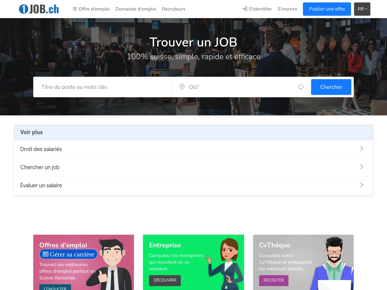 1JOB screenshot 1JOB website screenshot