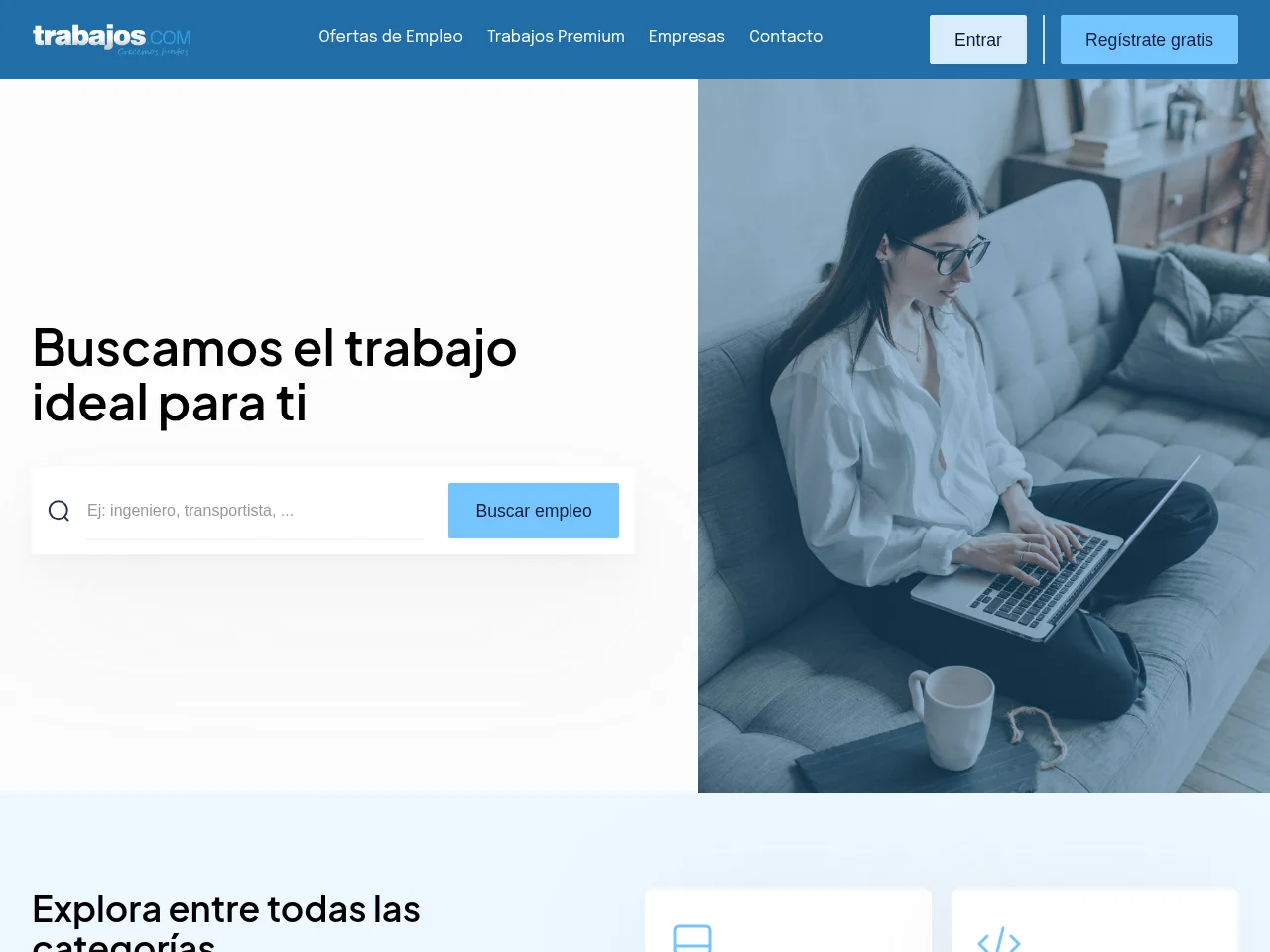 Trabajos Chile website screenshot