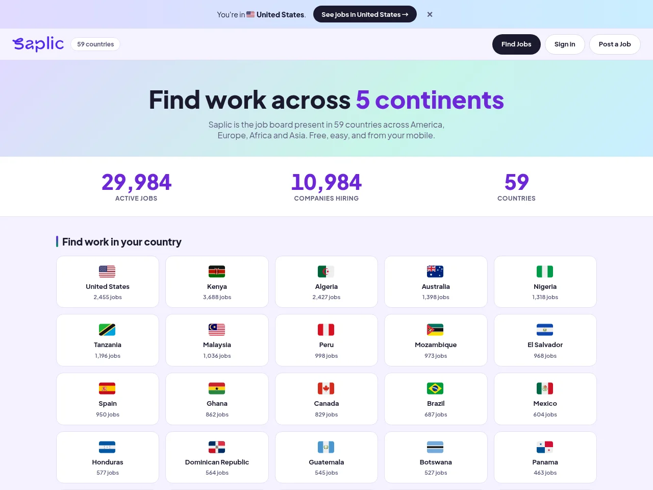 Saplic website screenshot