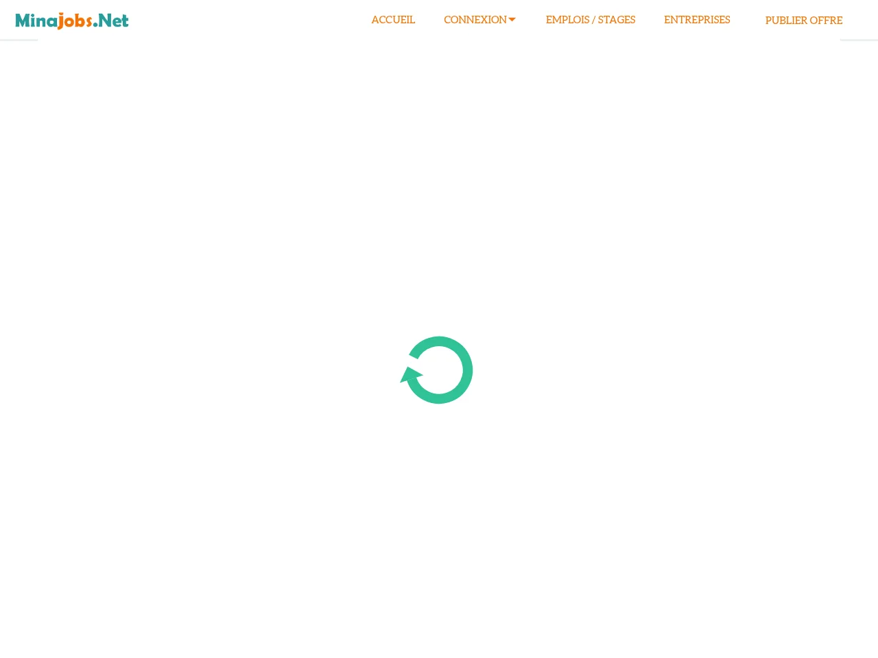 MinaJobs website screenshot