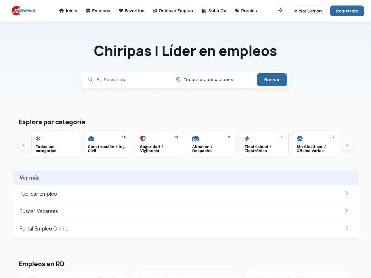 Chiripas screenshot Chiripas website screenshot