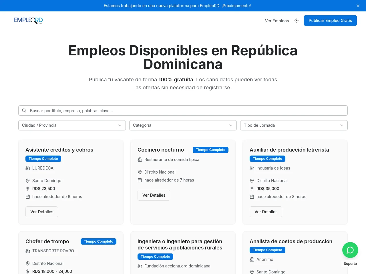 EmpleoRD screenshot EmpleoRD website screenshot