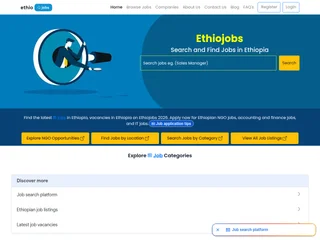Ethiojobs screenshot preview