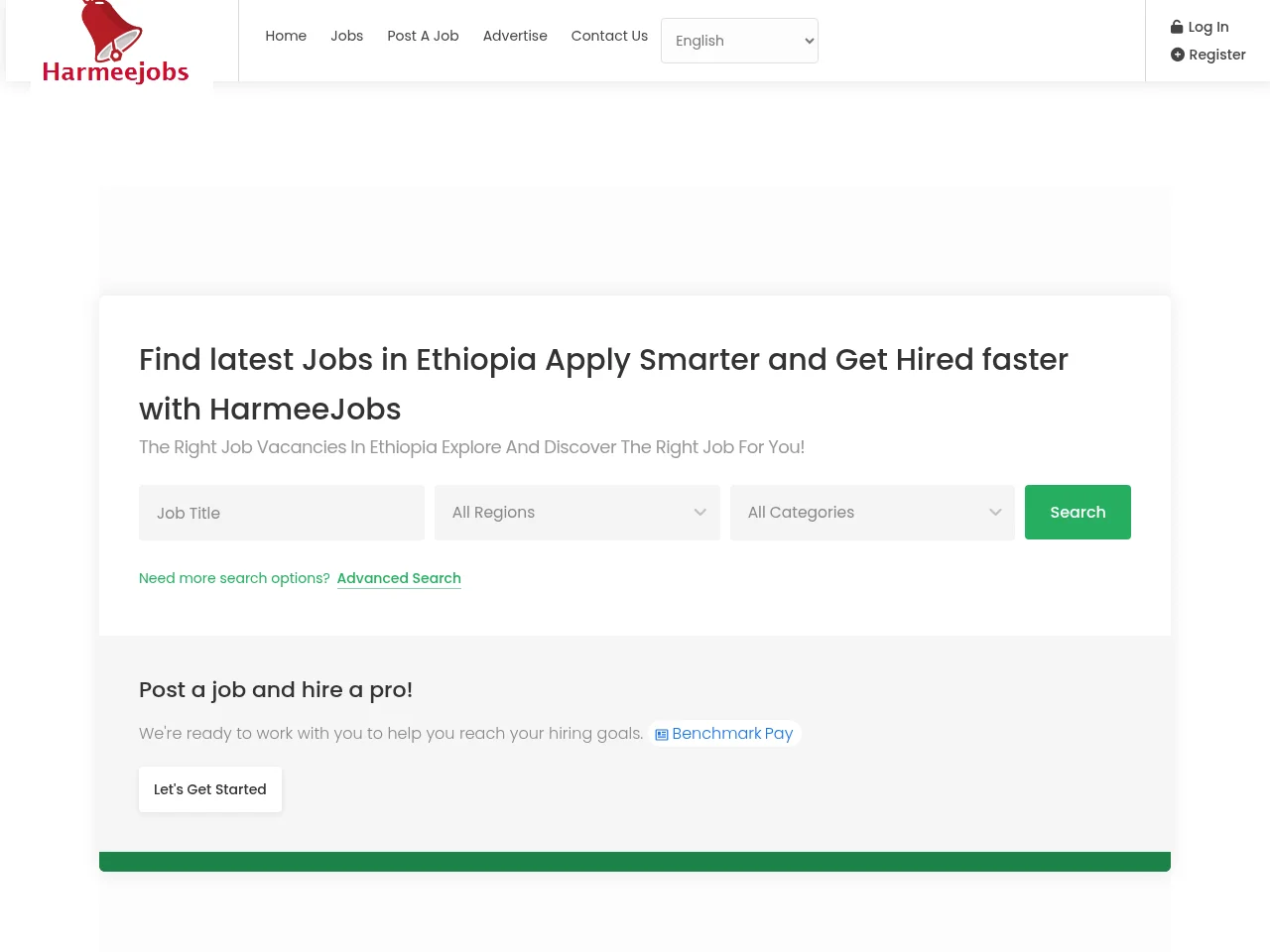 Harmeejobs website screenshot