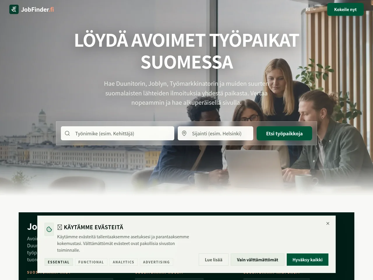 JobFinder screenshot JobFinder website screenshot