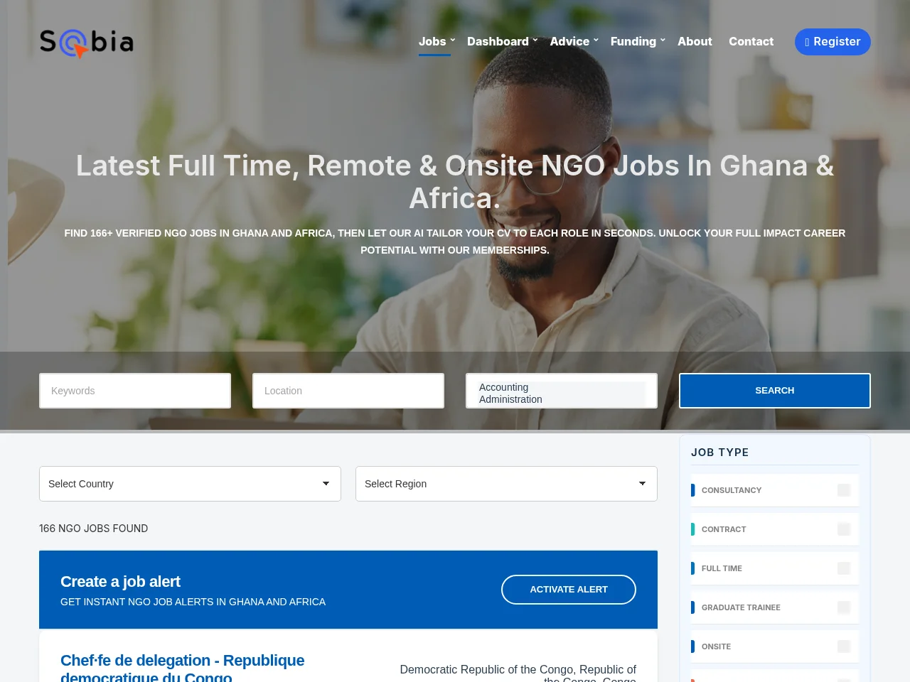 Sobiaonline website screenshot