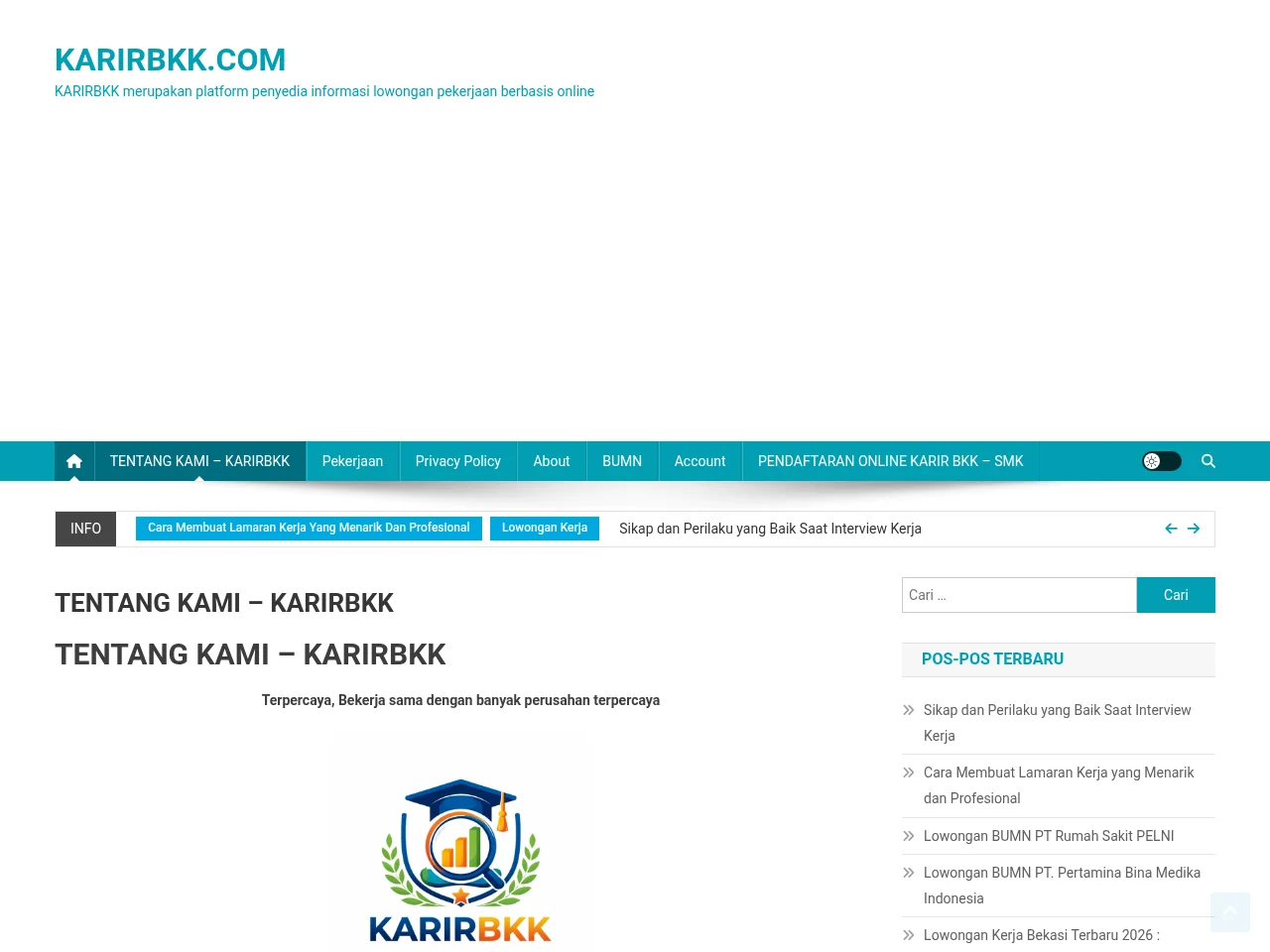 KARIRBKK screenshot KARIRBKK website screenshot