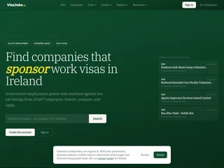 VisaJobs screenshot preview