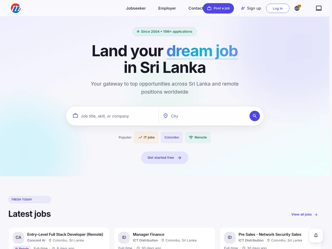 Mustakbil website screenshot