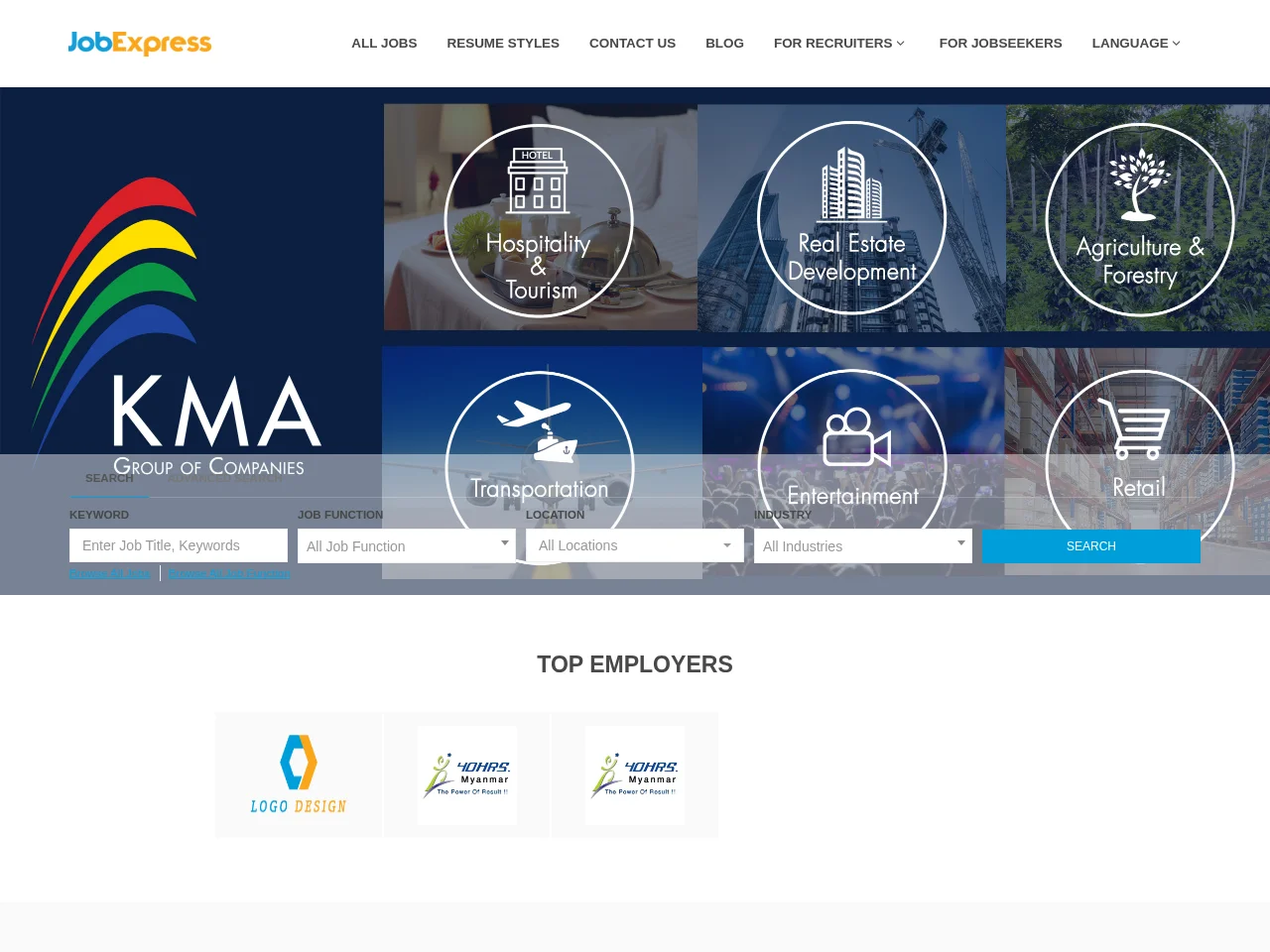JobExpress screenshot JobExpress website screenshot